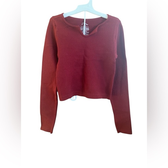art class Other - Girls Maroon Waffle Knit Top
